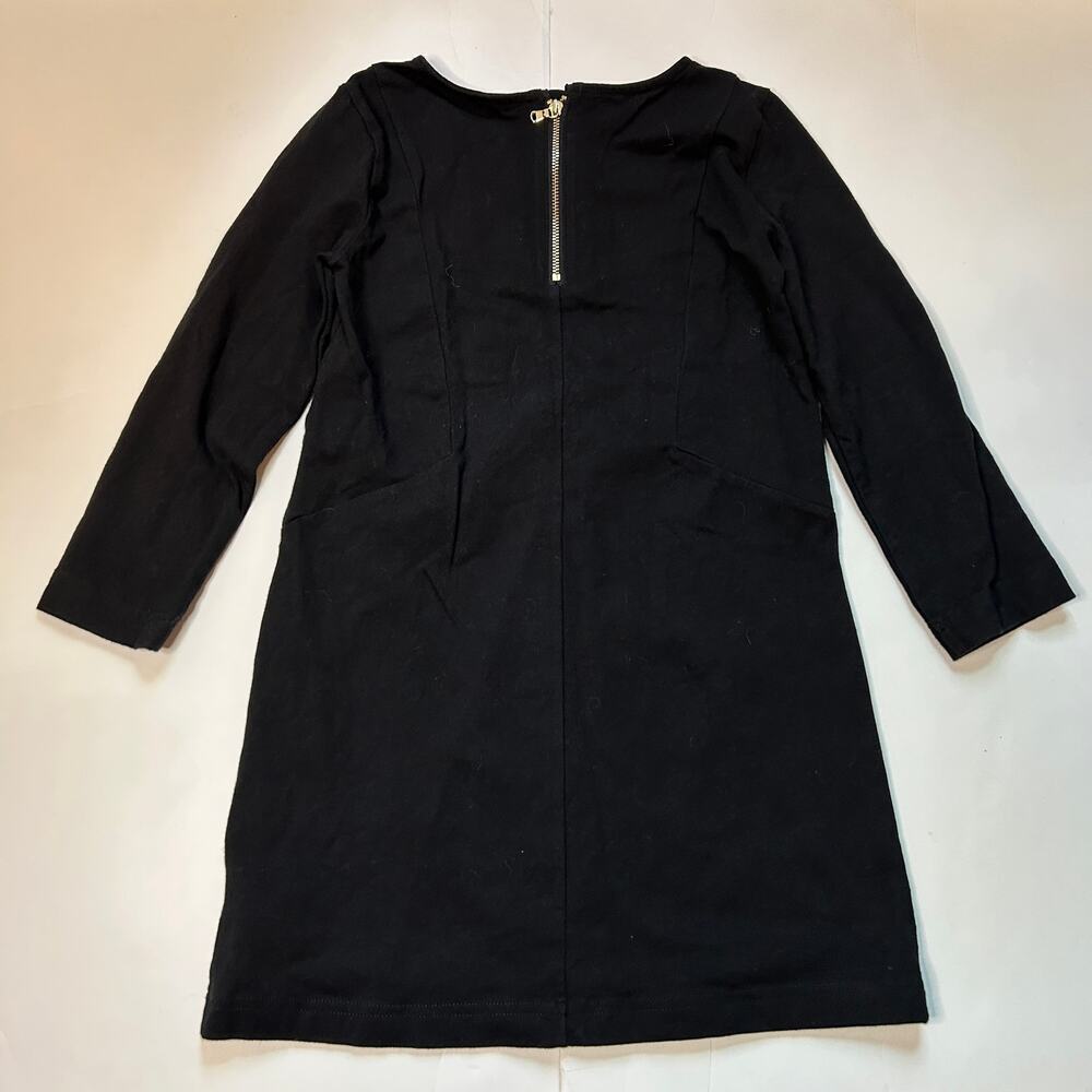 Old Navy Girls Black Long Sleeve Dress Gold Zip Size S (6-7) - Picture 4 of 4